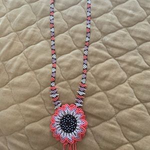 Authentic hand beaded necklace from Mexico